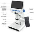 Microscopio Digital Led 220x Educativo AD102 - Foto Video PC