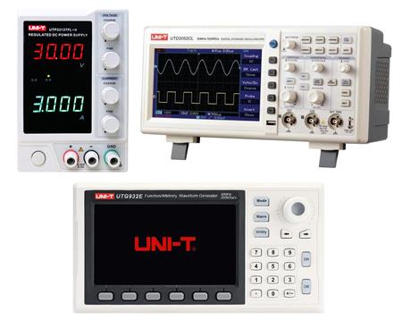 Trio UNI-T 103 Fuente UTP3313TFL-II + Osciloscopio UTD2052CL + Generador de funciones UTG932E