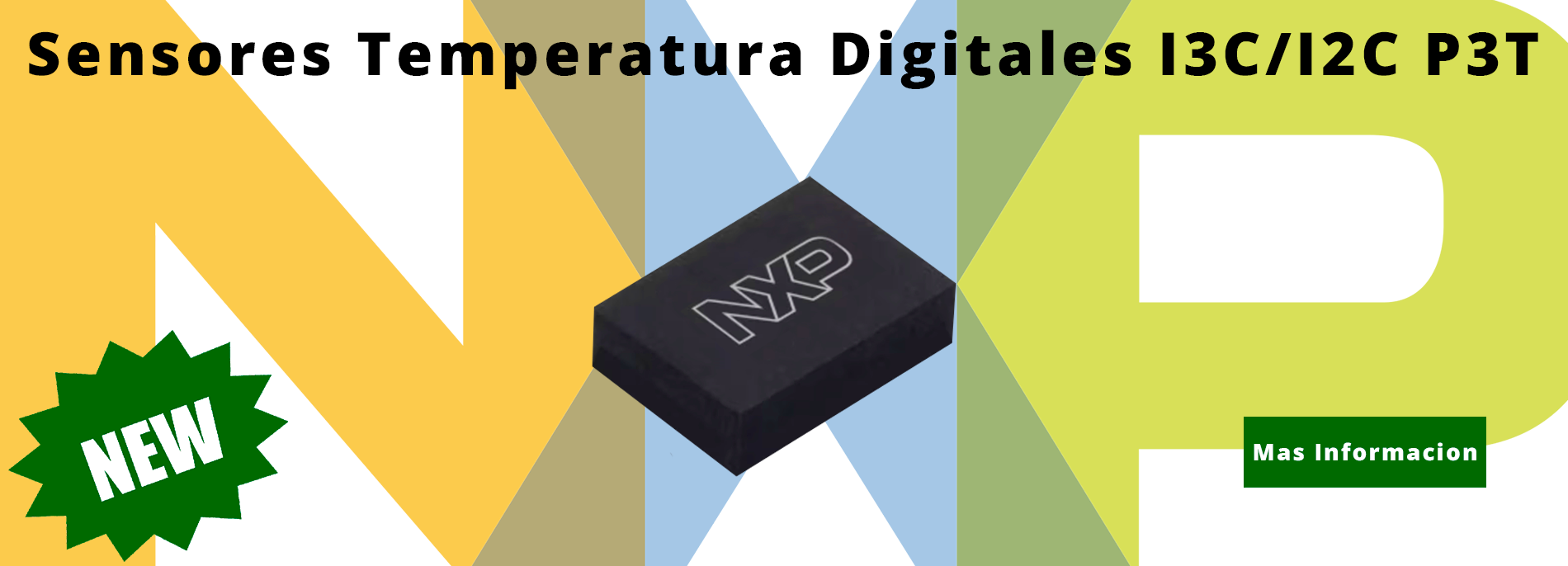 Nuevos sensores de temperatura digitales I3C/I2C de NXP P3T